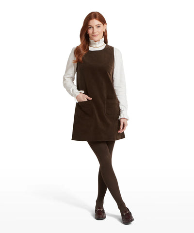 Schoffel Sage Cord Pinafore Dress