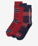 Barbour tartan sock gift set