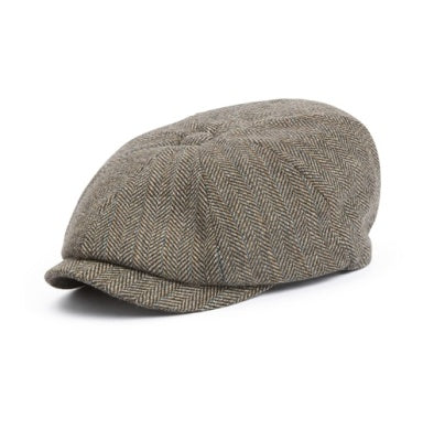Barbour Fyne Tweed Baker Boy Cap