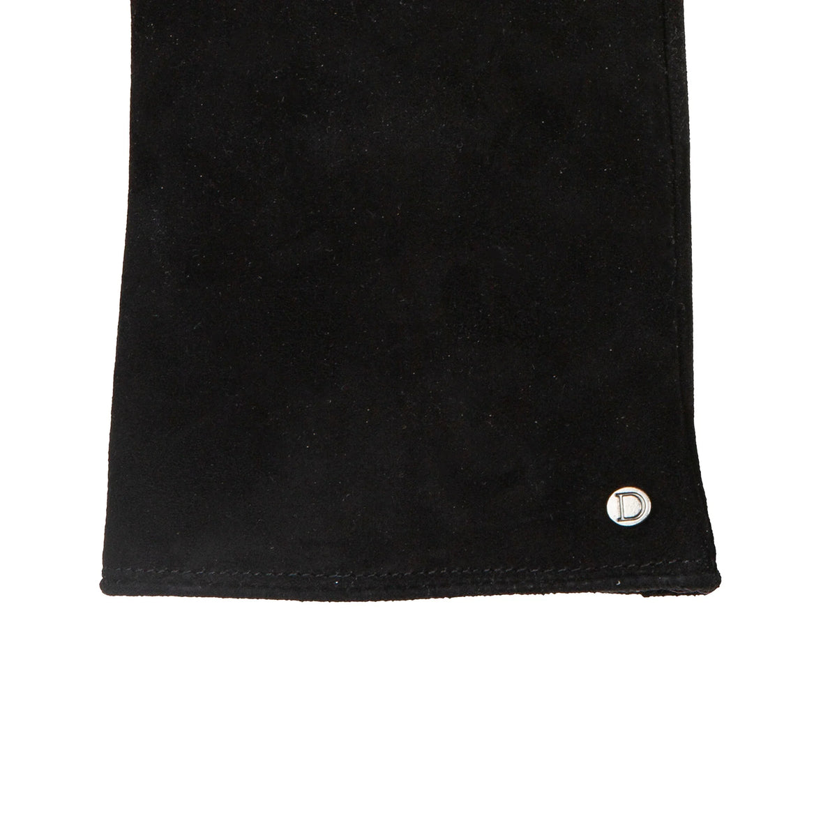 Fingerless Faux Fur-Lined Suede Mittens with Faux Fur Trim (Eva)
