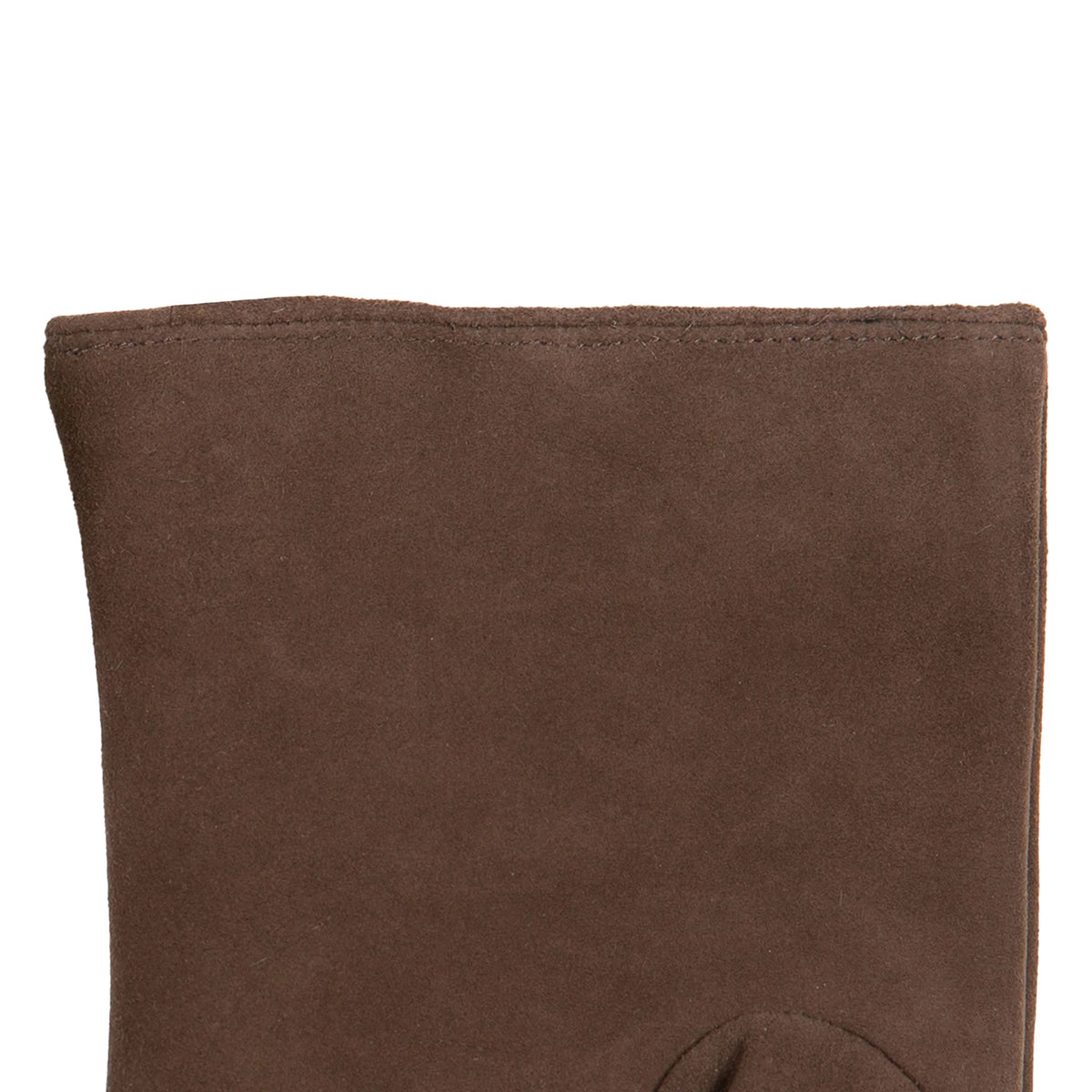Fingerless Faux Fur-Lined Suede Mittens with Faux Fur Trim (Eva)