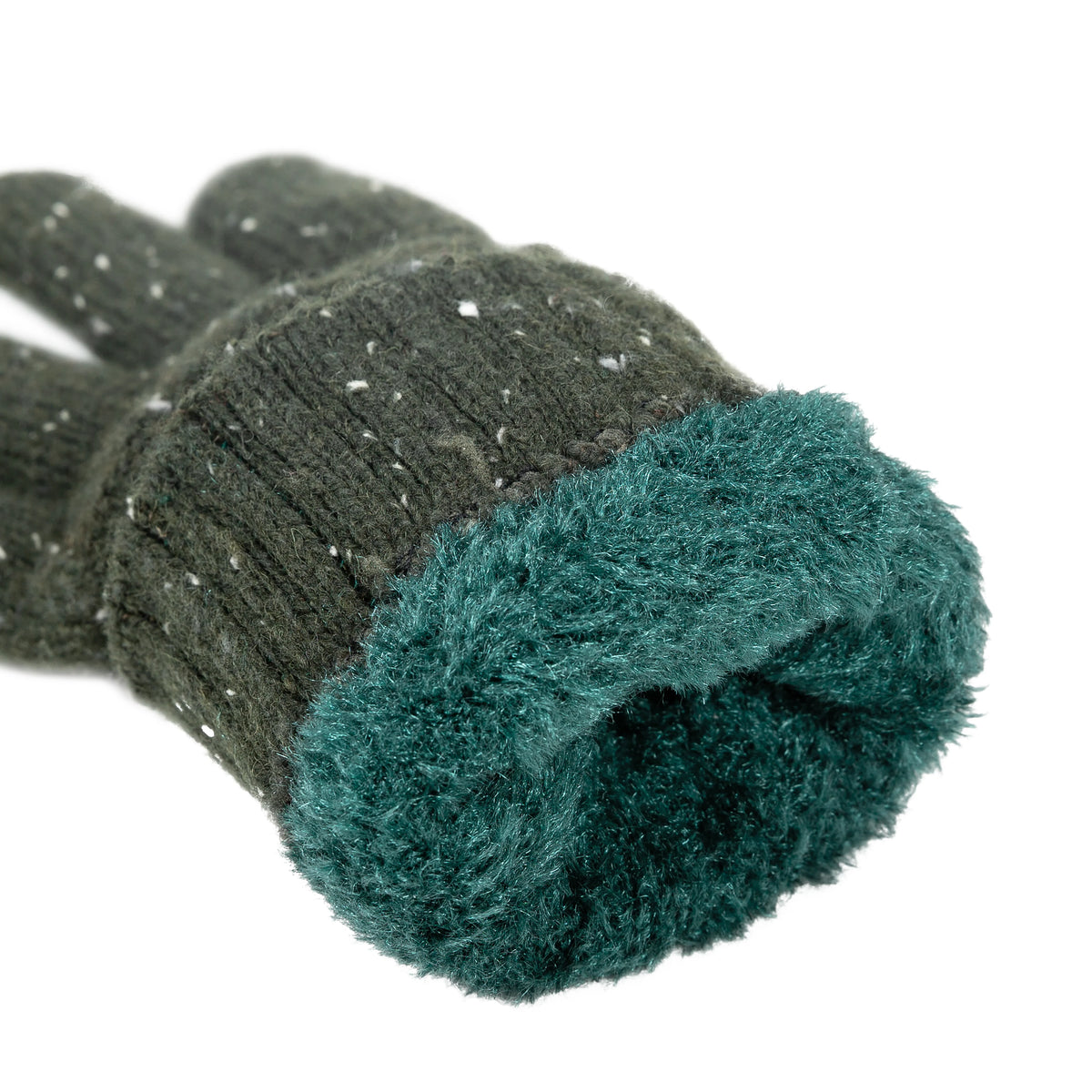 Lace Knit Gloves with Marl Yarn