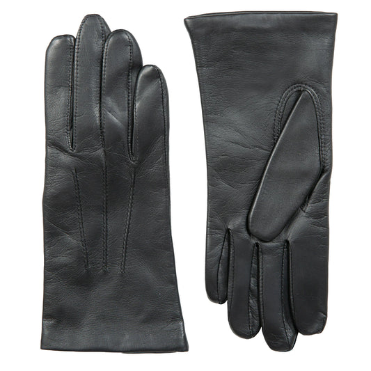 Three-Point Lined Leather Gloves