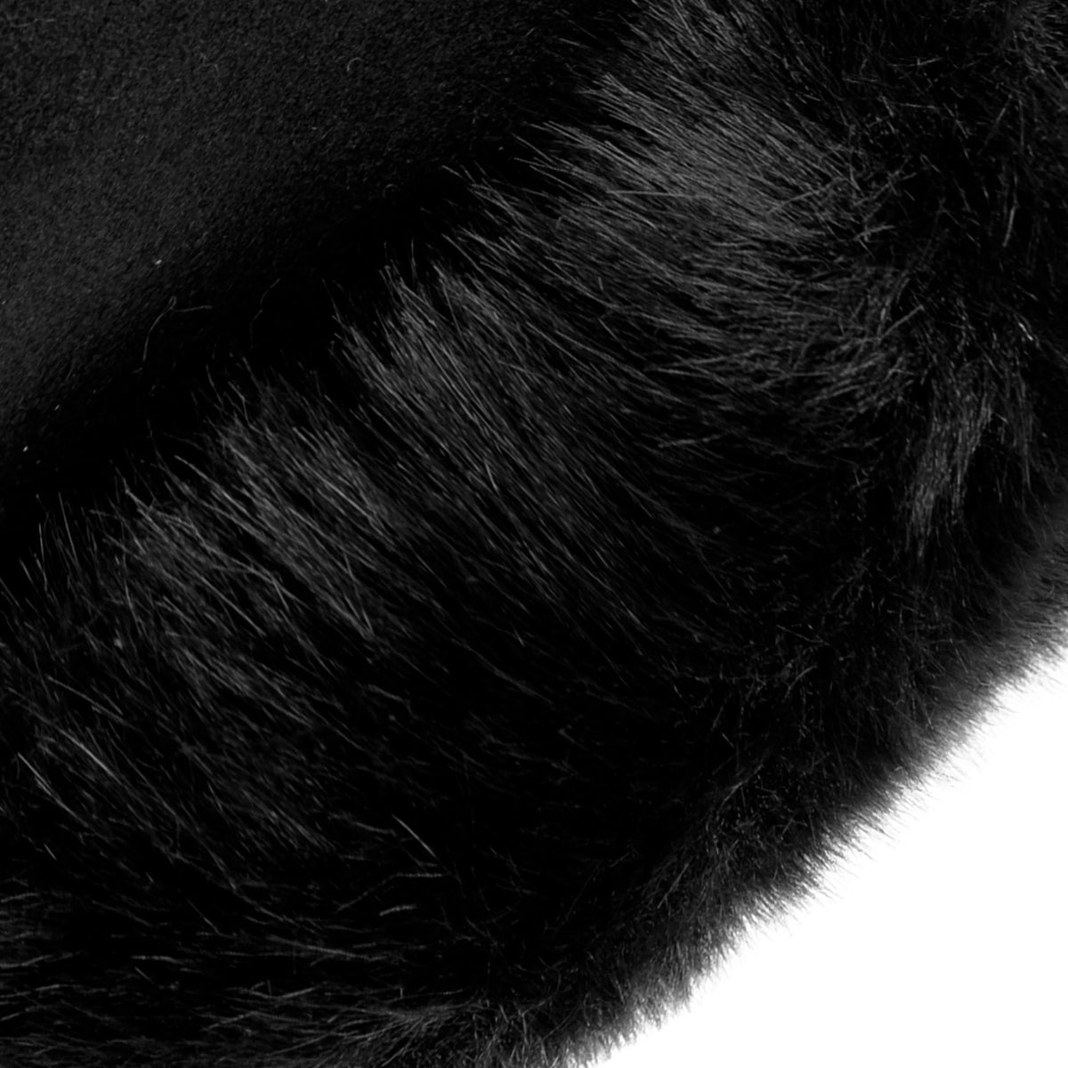 Touchscreen Fabric Gloves with Faux Fur Cuffs