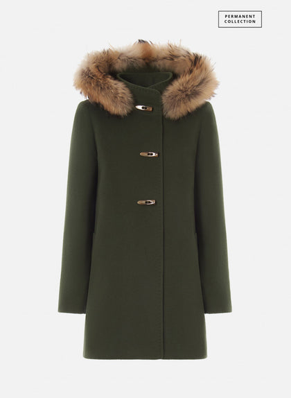 Cinzia Rocca Hooded Duffle Coat