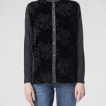 YC Whychi Black wool and silk shirt