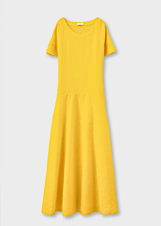 Rosso35 Blue Linen Dress