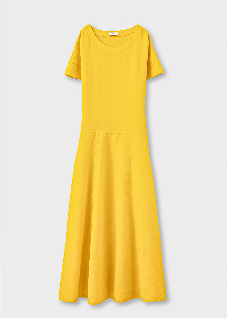Rosso35 Blue Linen Dress Rosso35 Blue Linen Dress
