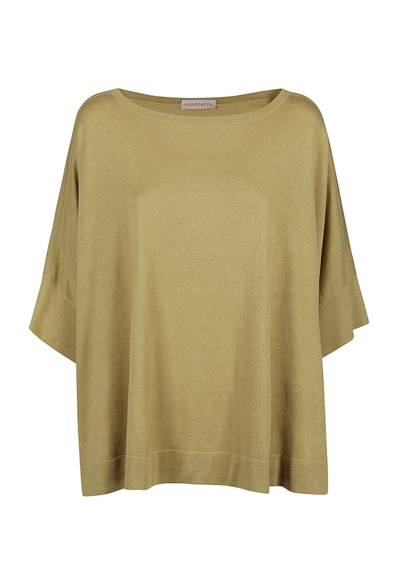 Purotatto Poncho Silk & Wool Jumper
