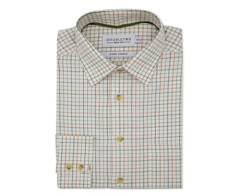 Double Two Green Check Warm Shirt