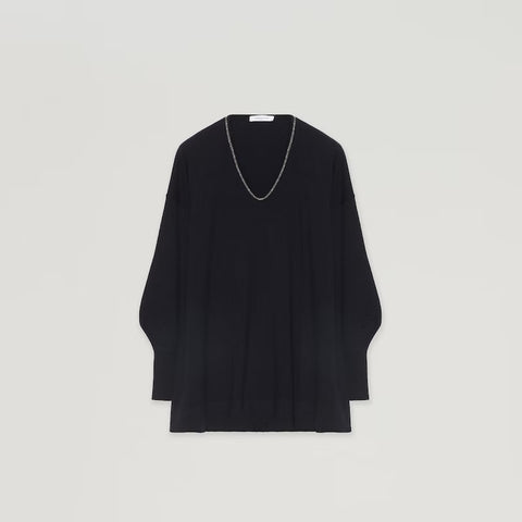 Fabiana Wool and Cashmere Long Jumper