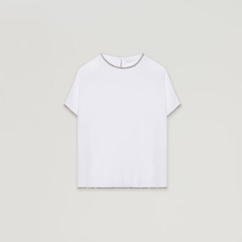 Fabiana Fillippi Morocain Silk Top