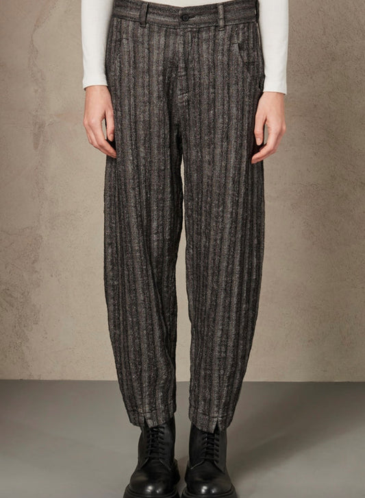 Transit Par Such Herringbone Wool Blend Trousers 131